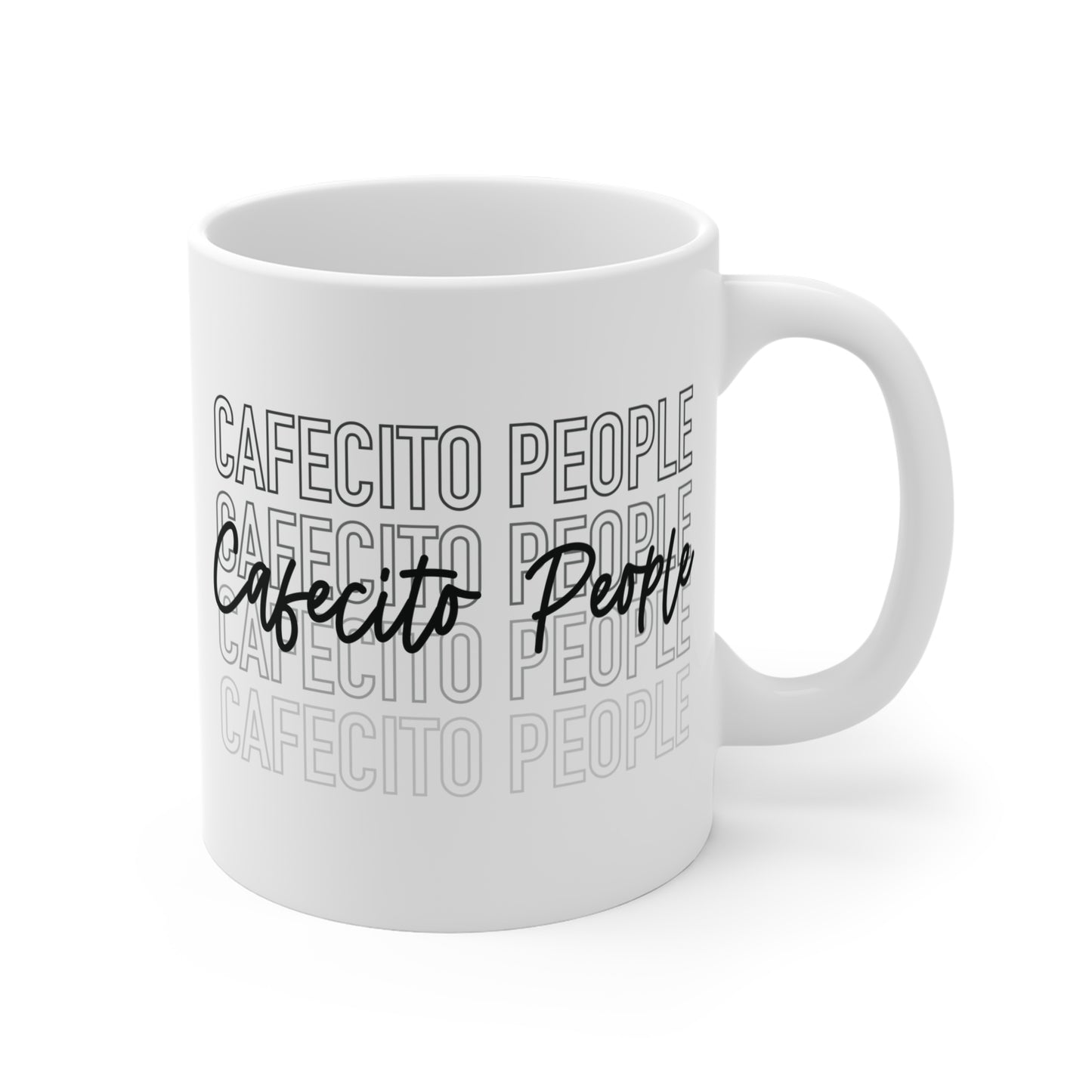 Official Cafecito People Mug (Dark), 11oz