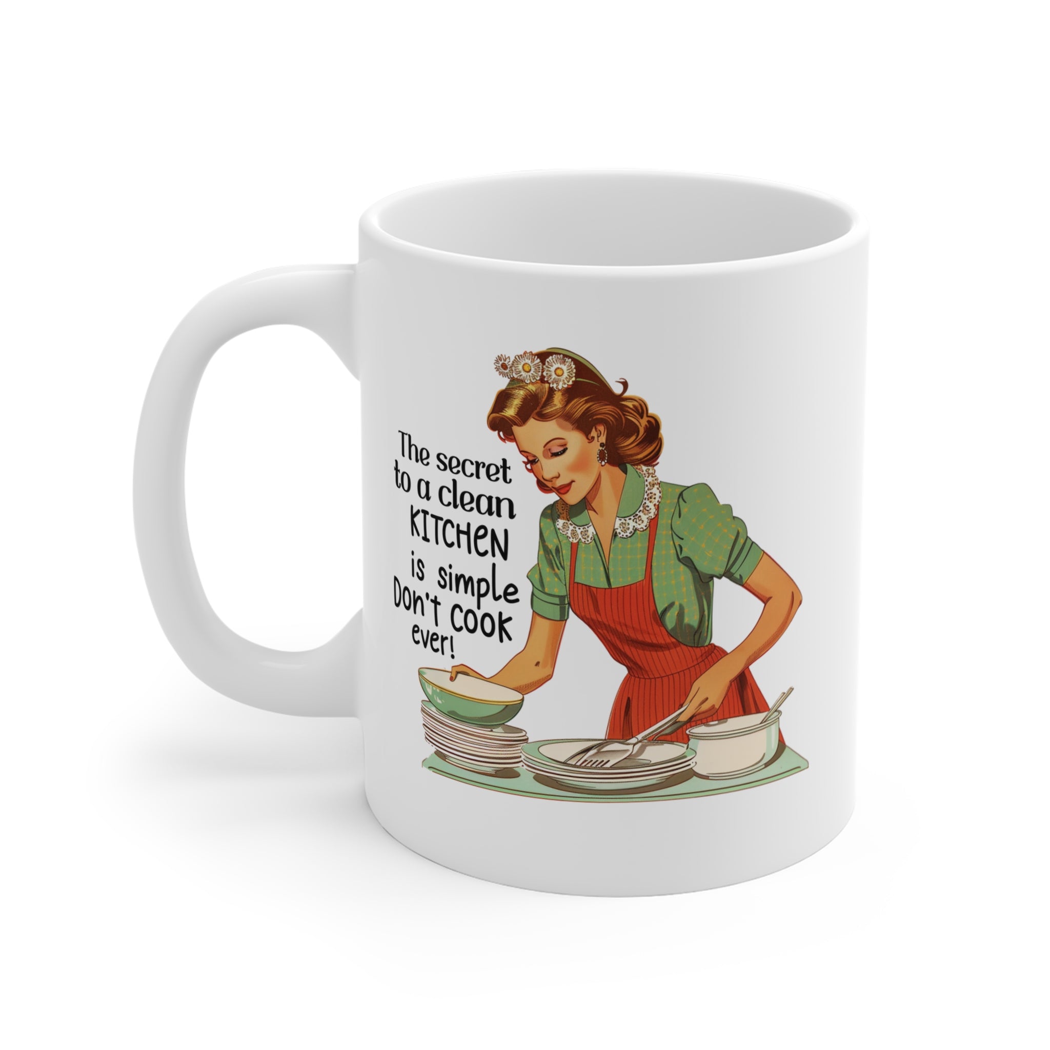 Retro Clean Kitchen Mug 11oz