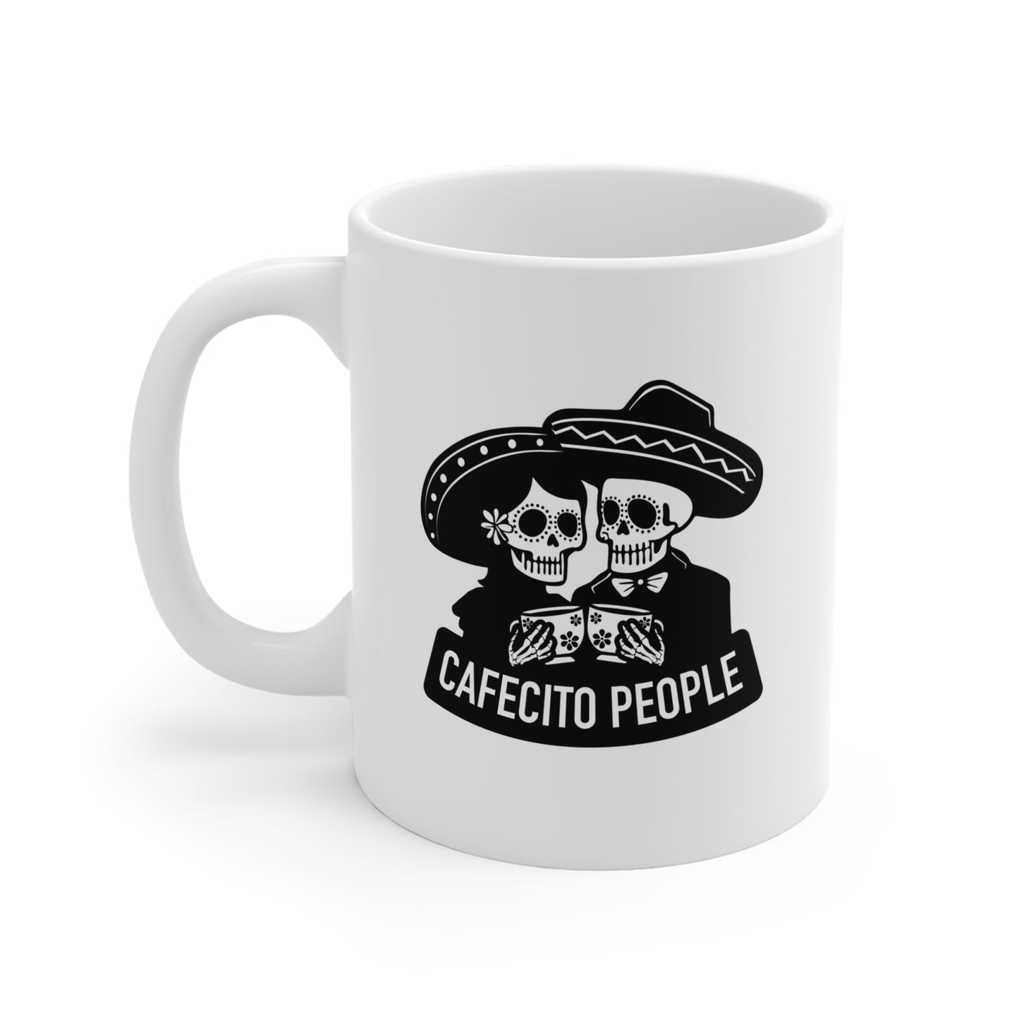 Official Cafecito People Mug (Dark), 11oz